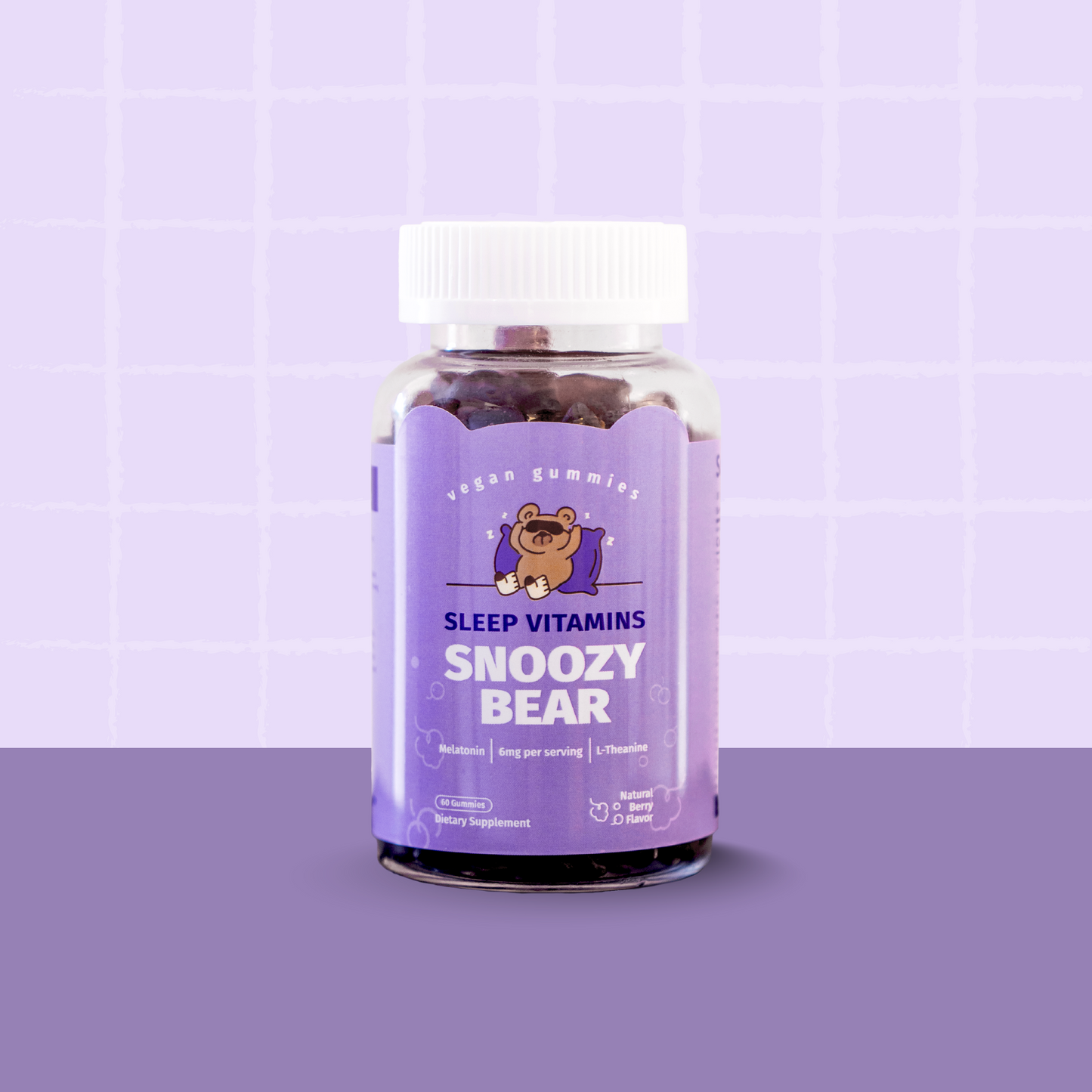 Snoozy Bear Sleep Vitamins (60 tablets) - Vegan Gummies