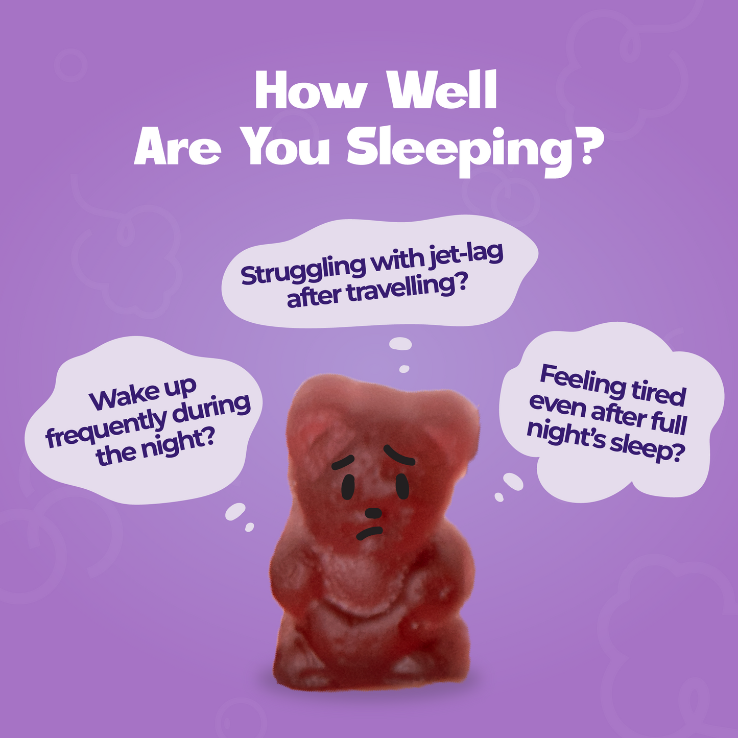 [Bundle Pack of 3] Snoozy Bear Sleep Vitamins (60 tablets x 3 bottles) - Vegan Gummies